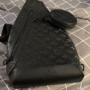 Louis Vuitton Men's Black Monogram Belt Bag